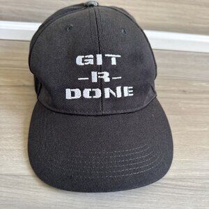GIT-R-DONE Larry the Cable Guy PLAYBOY BUNNY Baseball‎ Cap Hat BLACK